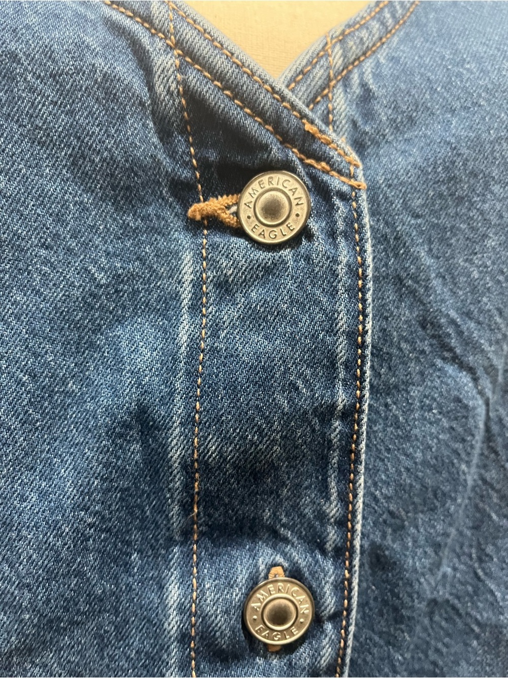 AMERICAN EAGLE DENIM JUMPER DRESS - Picture 6 of 11